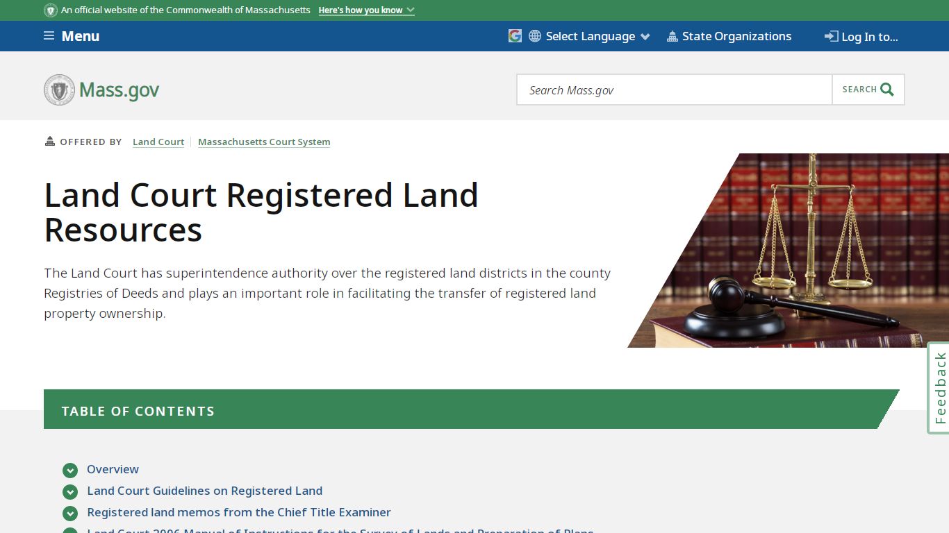 Land Court Registered Land Resources | Mass.gov